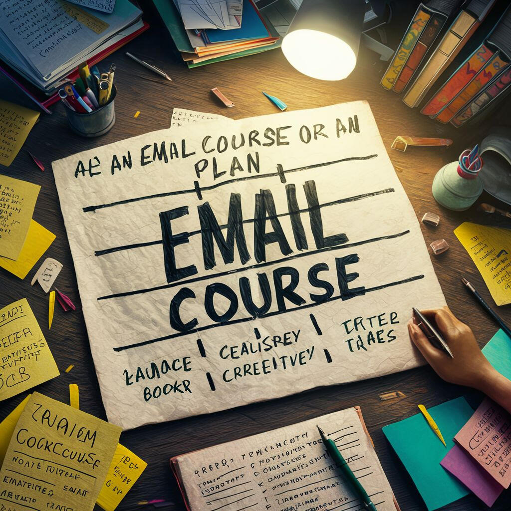 Image of an email course plan